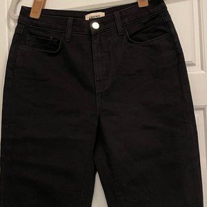 L'AGENCE, High Line High Rise Slim Straight Leg, 25W, BLACK, NWOT/NEW